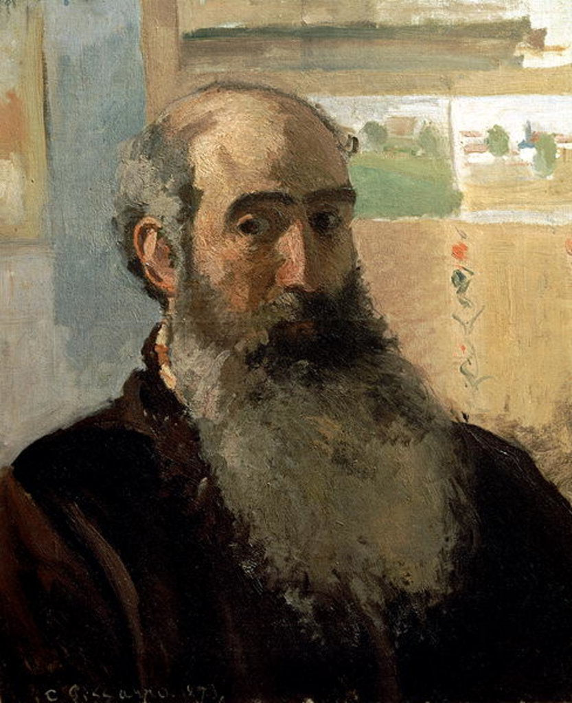 Detail of Self Portrait, 1873 by Camille Pissarro