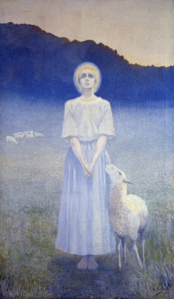 Detail of Vision, 1892 by Alphonse Osbert