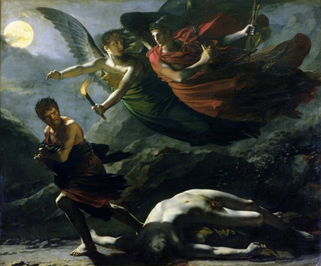 Detail of Justice and Divine Vengeance pursuing Crime, 1808 by Pierre-Paul Prud'hon
