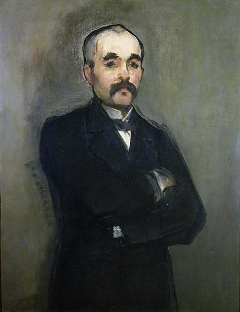 Detail of Portrait of Georges Clemenceau 1879 by Edouard Manet