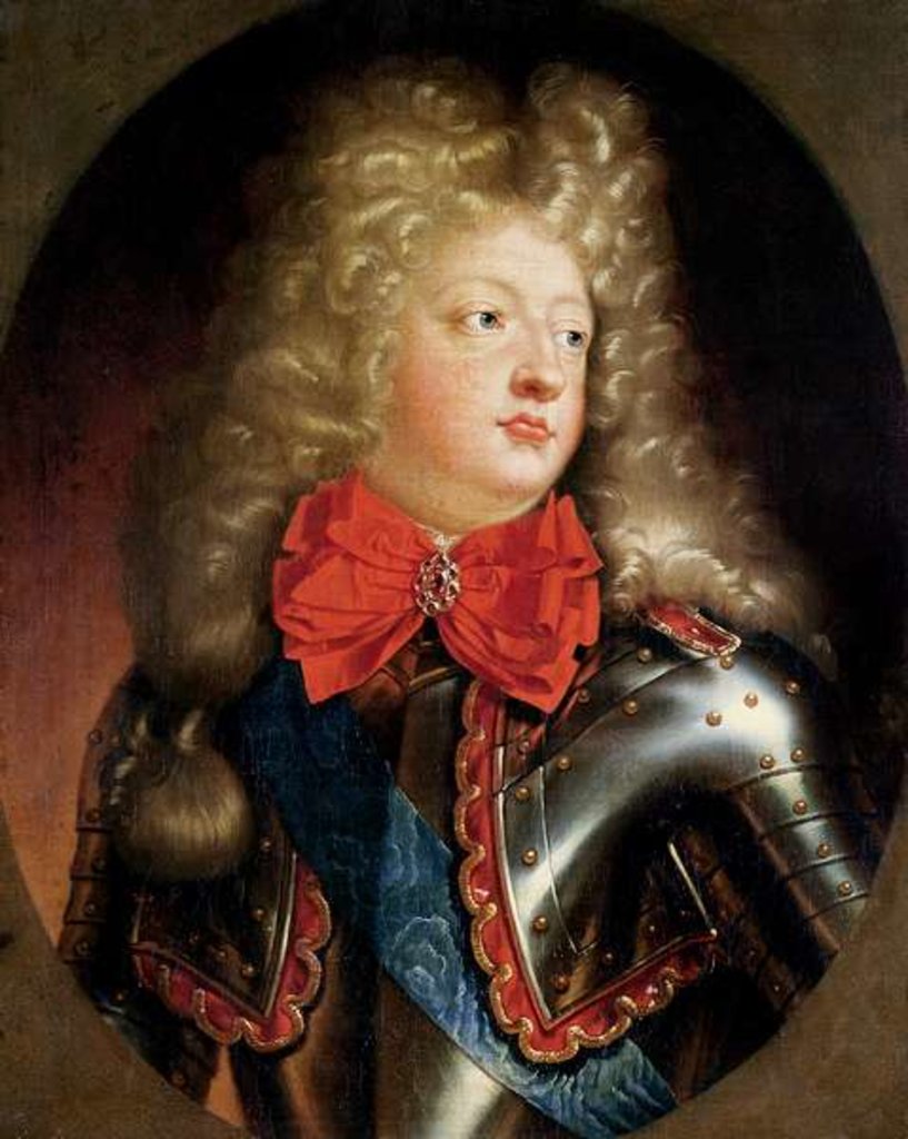 Detail of Portrait of Louis, the Grand Dauphin, 18th century by French School