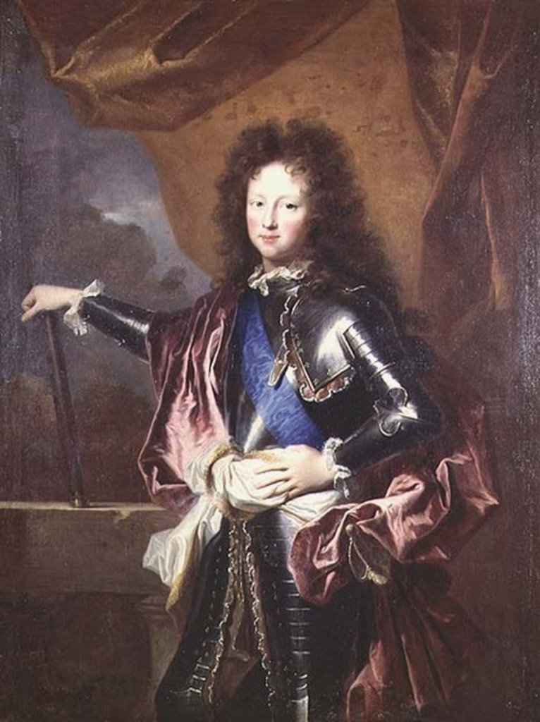 Detail of Portrait of Philippe II Duke of Chartres as a Boy by Hyacinthe Francois Rigaud