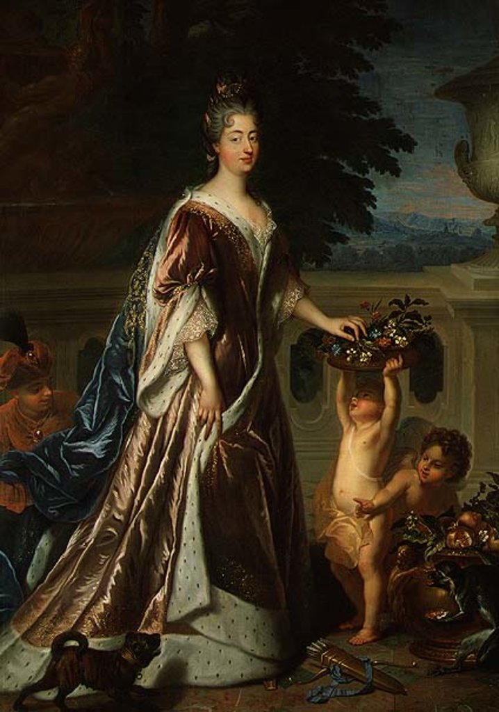 Detail of The Duchess of Maine by Francois de Troy