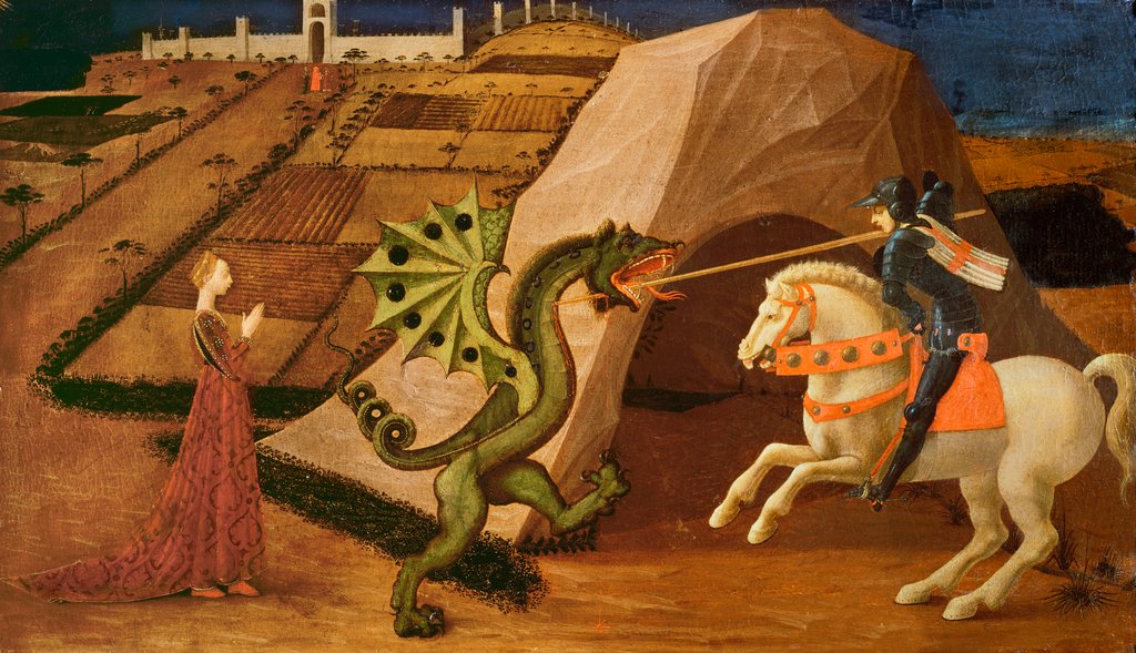 Detail of St. George and the Dragon, c.1439-40 by Paolo Uccello
