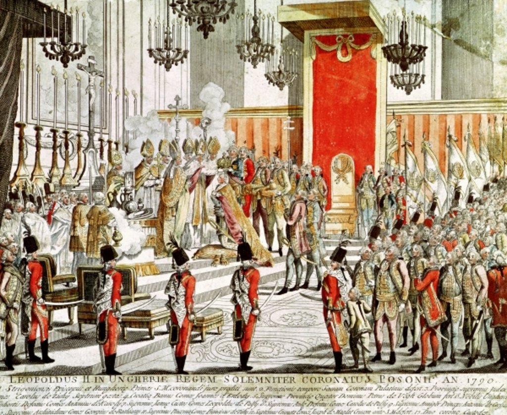 Detail of The Coronation of Leopold II at Bratislava in 1790 by Austrian School