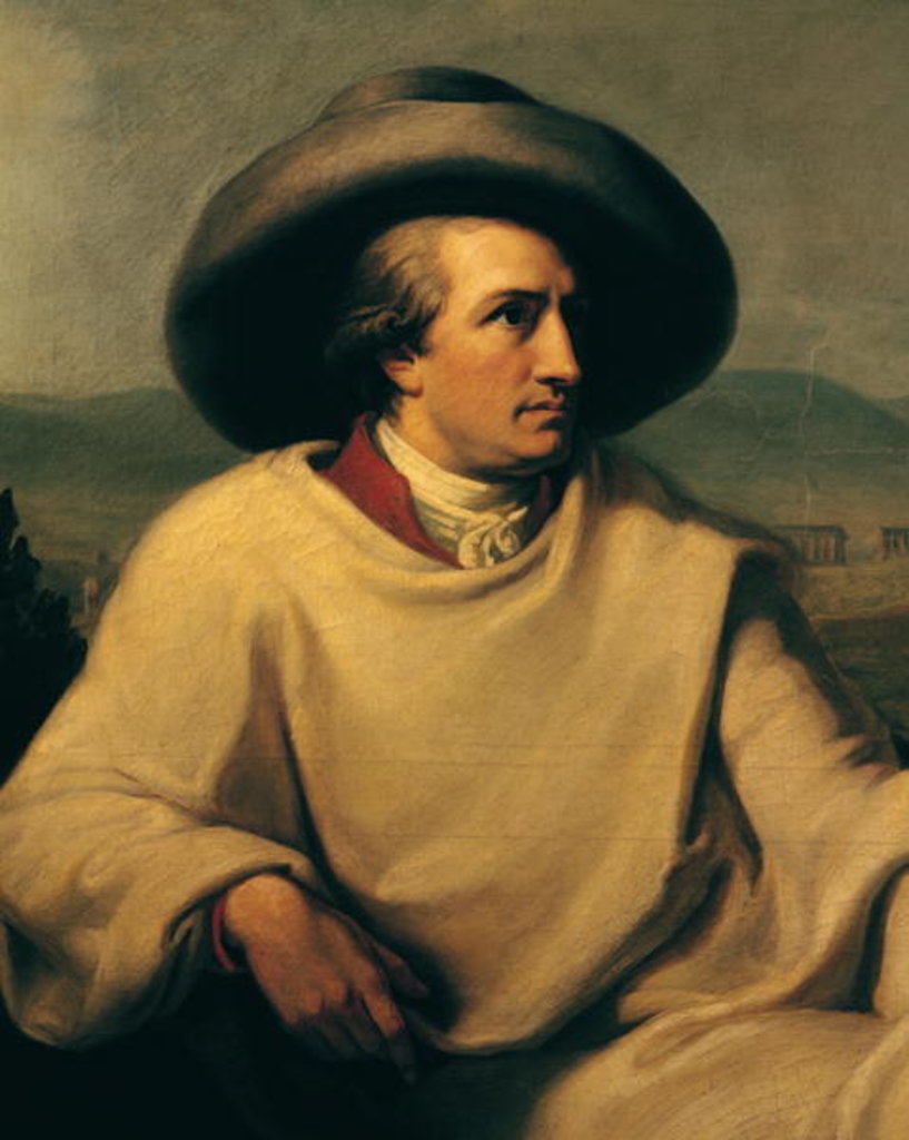 Detail of Johann Wolfgang von Goethe in the Campagna, c.1790 by Johann Heinrich Wilhelm Tischbein