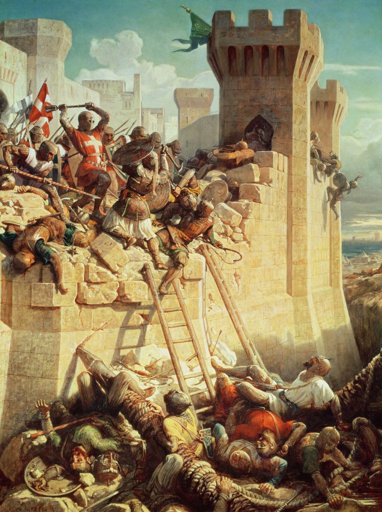 Detail of Guillaume de Clermont defending Ptolemais in 1291, 1845 by Dominique Louis Papety