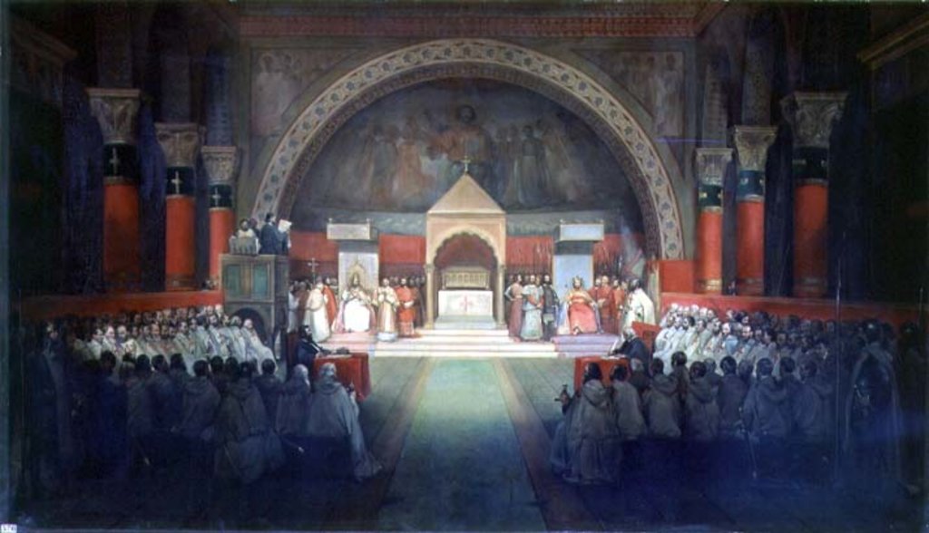 Detail of The Chapter of the Order of the Templars held at Paris, 22nd April 1147, 1844 by Francois-Marius Granet