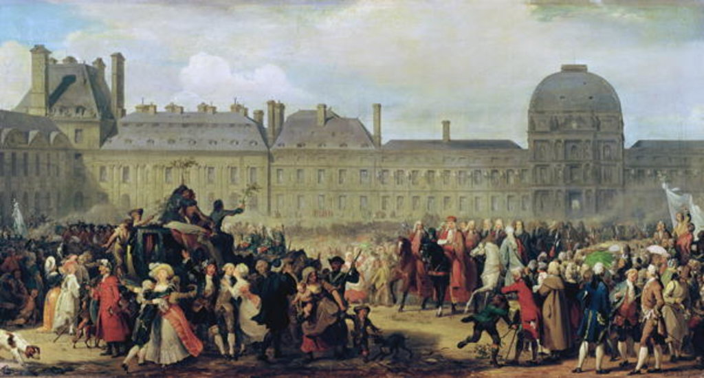 Detail of The Announcement of the signing of the Treaty of Versailles in 1783, 1837 by Anton van Ysendyck