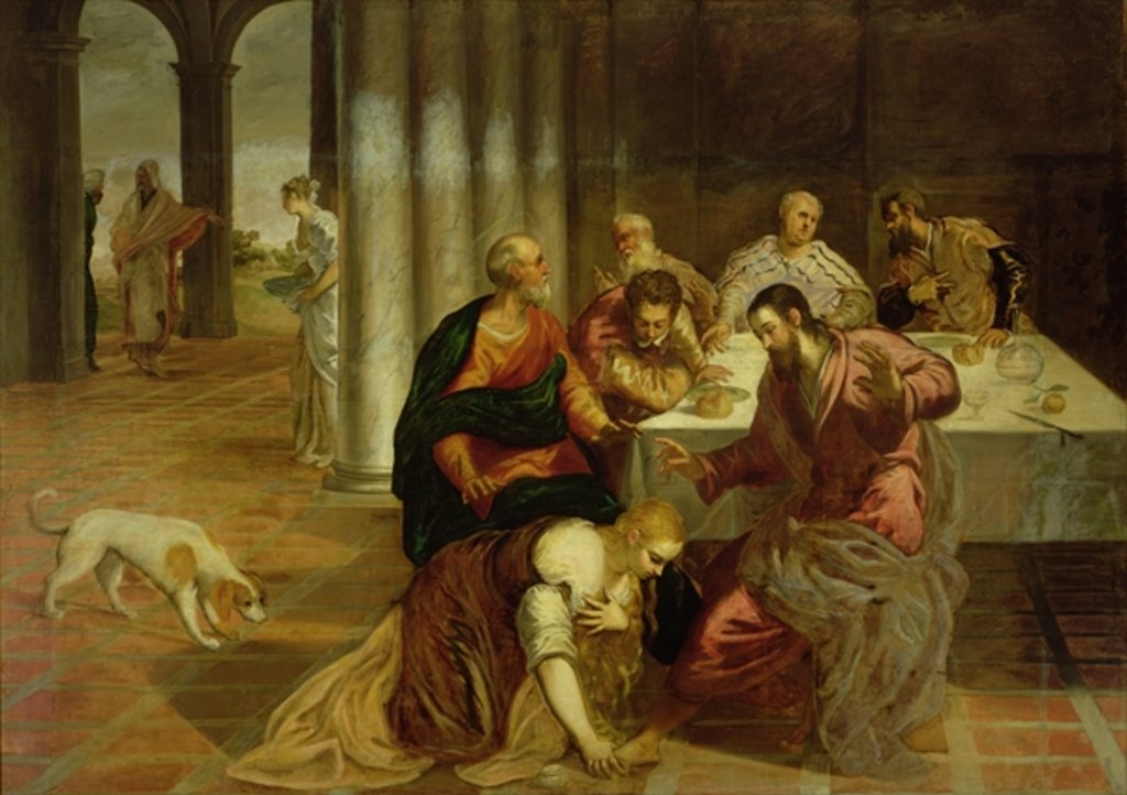 Detail of The Conversion of Mary Magdalene, 1546-7 by Jacopo Robusti Tintoretto