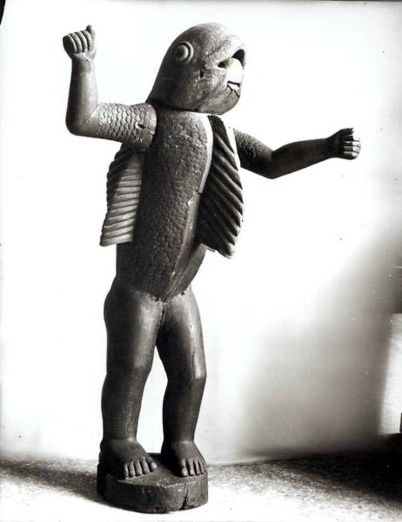 Detail of Statue of Gle-Gle called the Lion king of the Dan Home by Anonymous