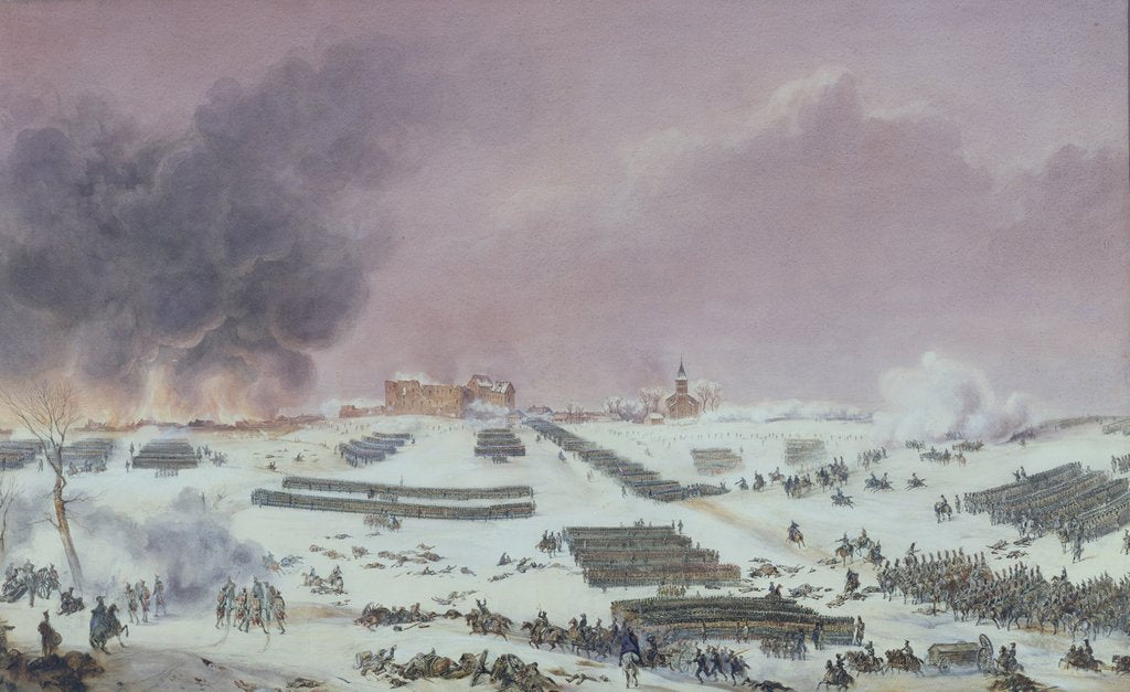 Detail of Battle of Eylau, 1807 by French School