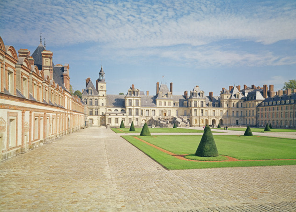 Detail of White Horse Courtyard, Palace of Fontainebleau by Anonymous