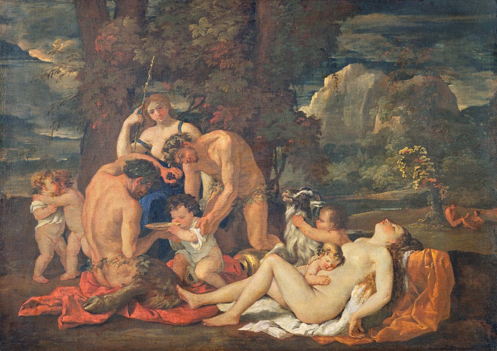 Detail of The Infancy of Bacchus, or The Little Bacchanal, c.1624-25 by Nicolas Poussin