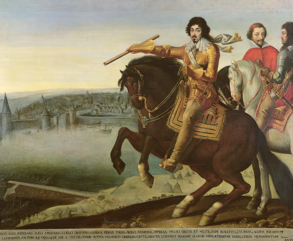 Detail of Louis XIII at the Siege of La Rochelle by French School