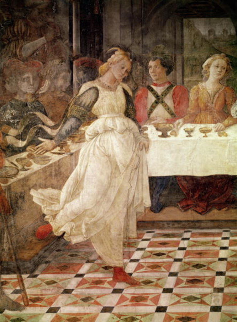 Detail of Salome dancing at the Feast of Herod by Fra Filippo Lippi
