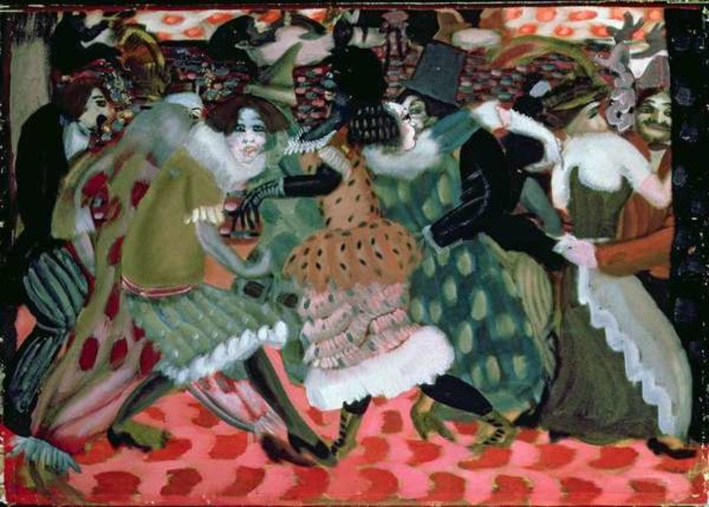 Detail of The Morte-Saison in Paris, 1913 by Boris Dmitrievich Grigoriev