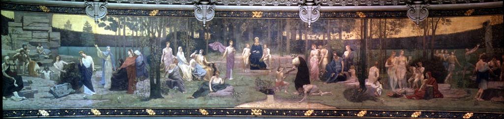 Detail of The Sacred Wood by Pierre Puvis de Chavannes