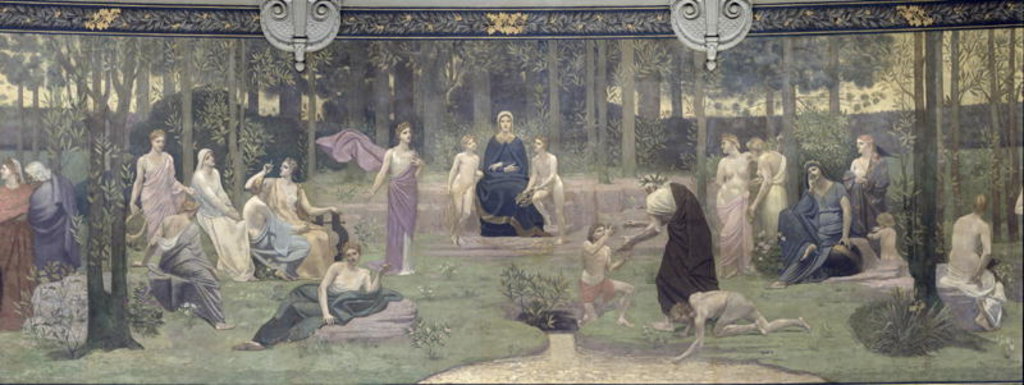 Detail of The Sacred Wood by Pierre Puvis de Chavannes