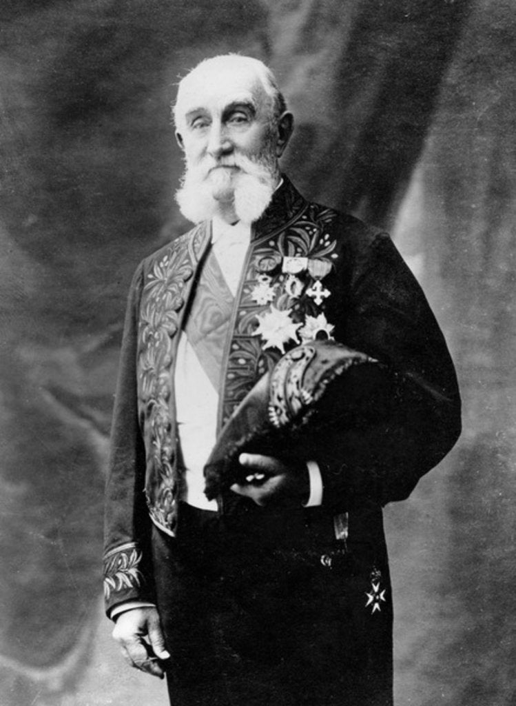 Detail of Portrait of Alfred Grandidier, c.1885 by Eugene Pirou