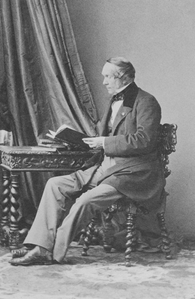 Detail of Portrait of Baron Jean-Baptiste-Louis Gros by Andre Adolphe Eugene Disderi