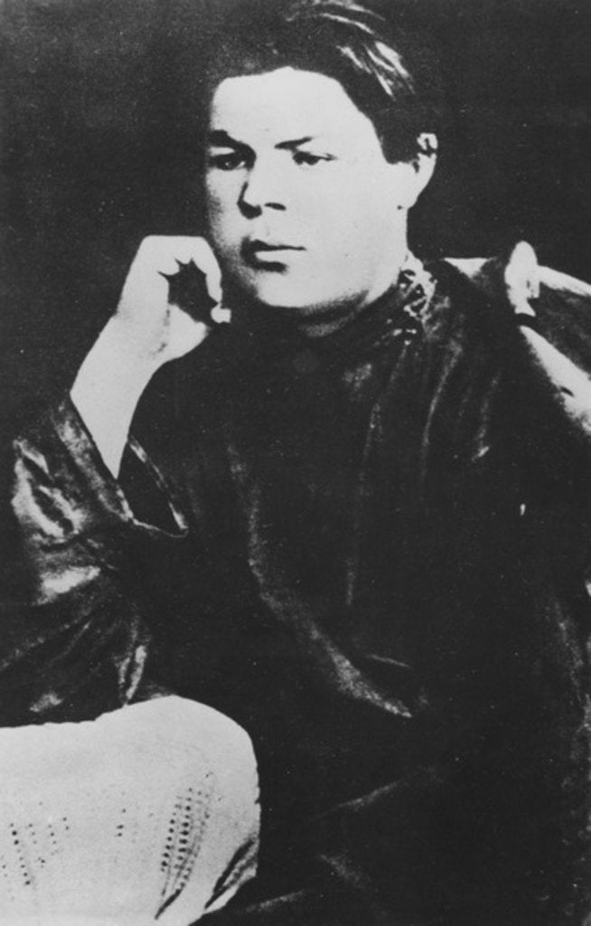 Detail of Portrait of Alexei Maximovich Peshkov, known as Maxim Gorky, 1887 by Russian Photographer