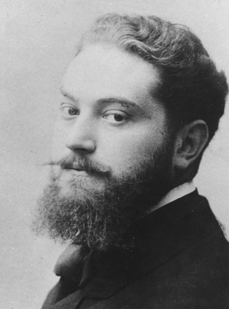 Detail of Portrait of Albert Guillaume by Eugene Pirou