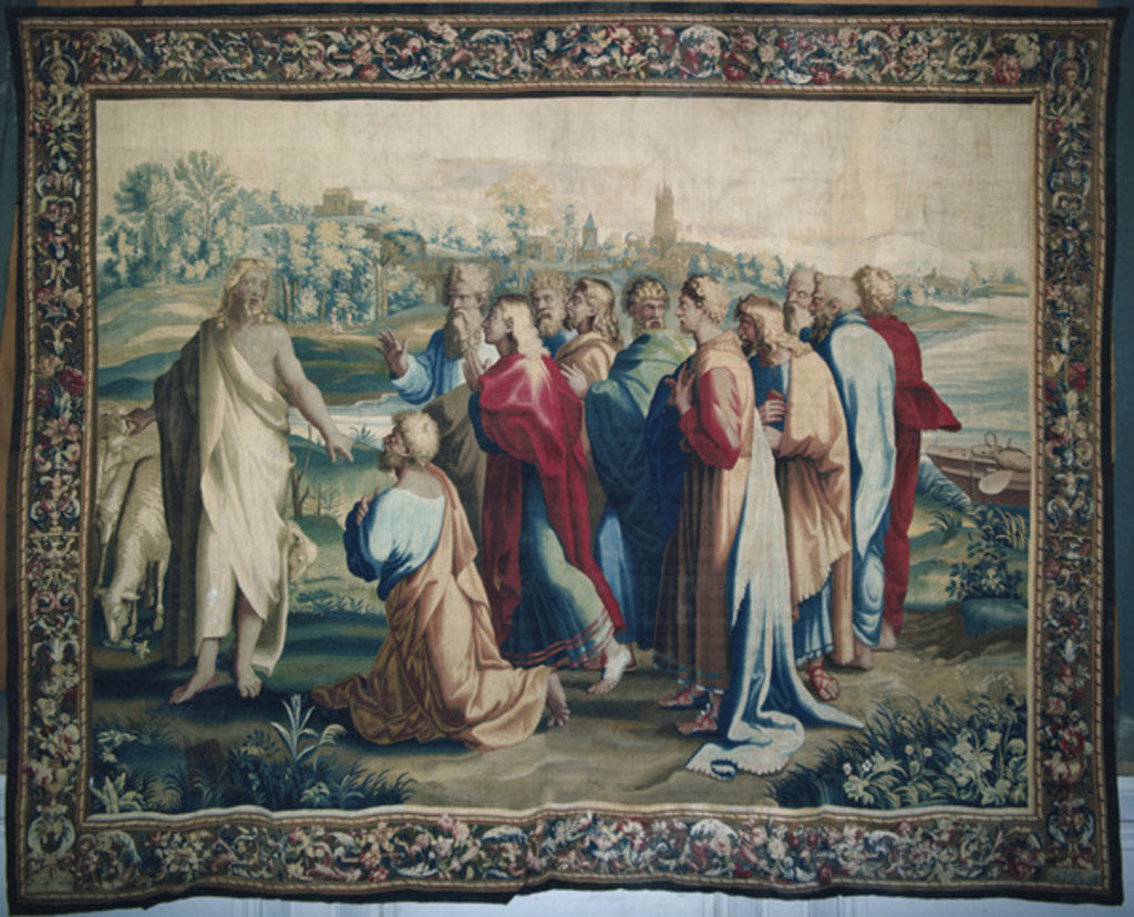 Detail of Tapestry depicting the Acts of the Apostles, the calling of Saint Paul by Raphael (1483-1520) (after)