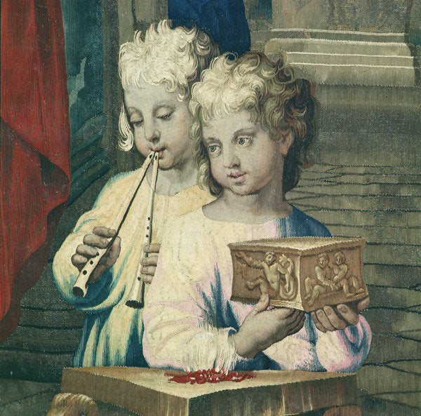 Detail of Tapestry depicting the Acts of the Apostles, the sacrifice of Lystra by Raphael