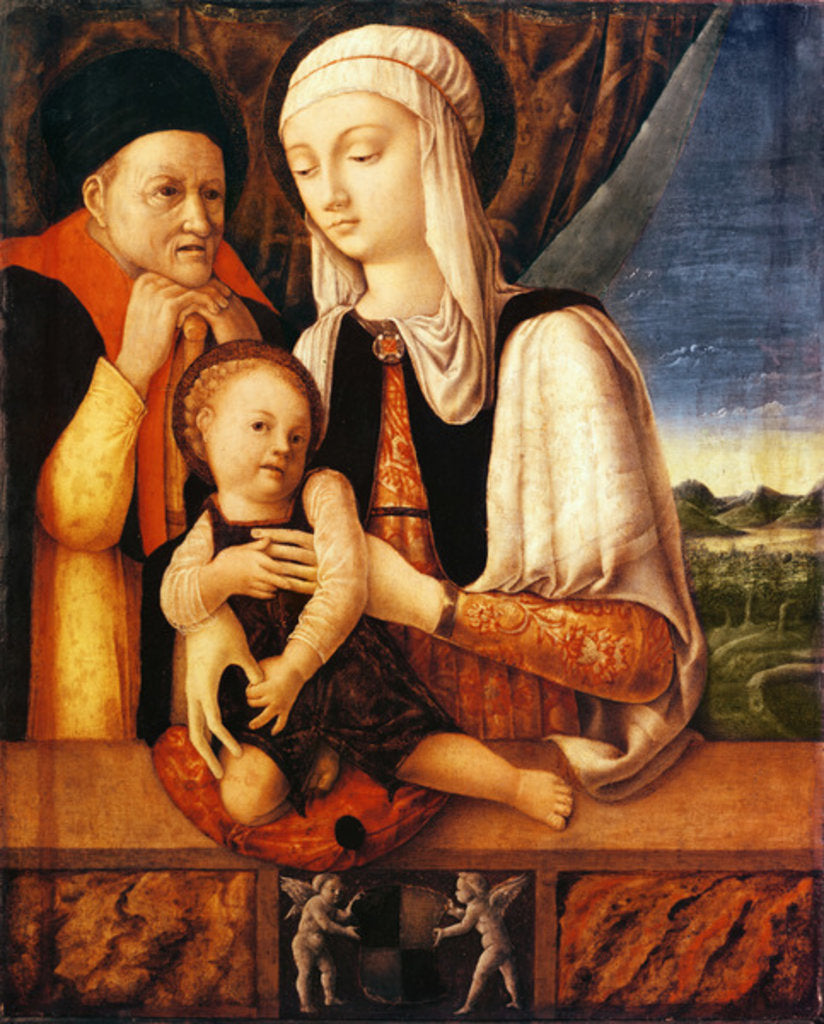 Detail of The Holy Family, c.1450-60 by Antonio Vivarini