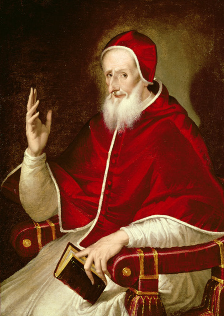 Detail of Portrait of Pope Pius V, c.1571 by El Greco