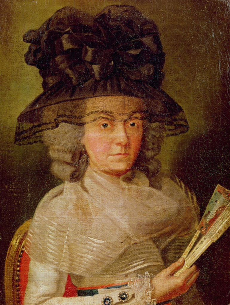 Detail of Portrait of the thought to be Duchess of Benaventa by Francisco Jose de Goya y Lucientes