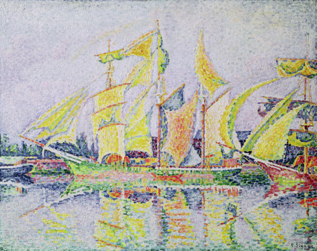 Detail of Three Yellow Masts, 1931 by Paul Signac