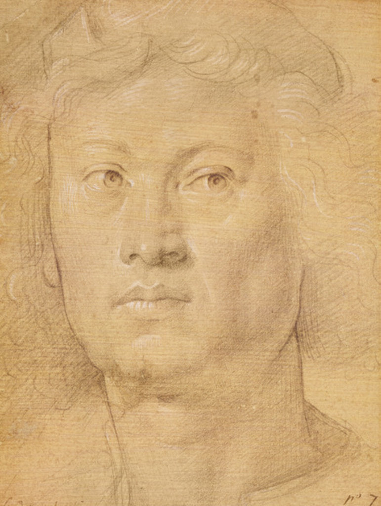 Detail of Head of an Angel by Sandro Botticelli