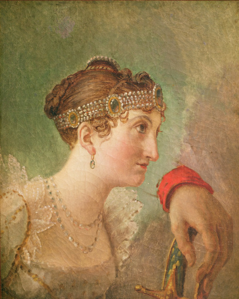 Detail of The Duchess of Rochefoucauld and the hand of Eugène de Beauharnais by Jacques Louis David