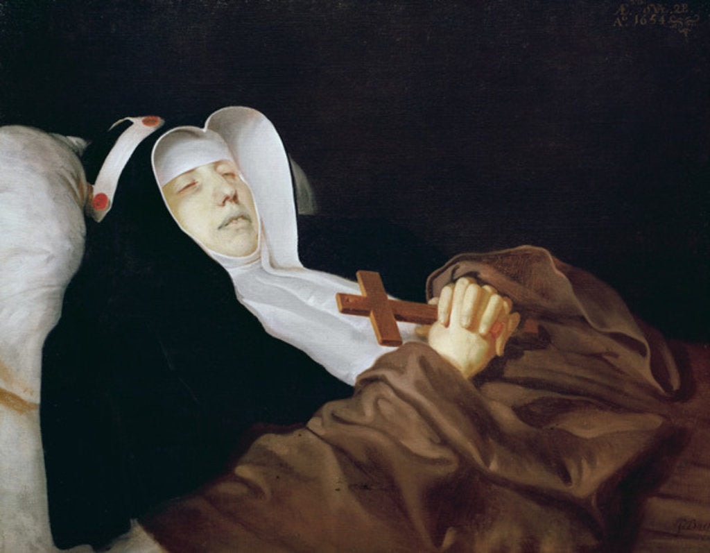 Detail of The Religious Order of Saint Bridget on her Deathbed, 1634 by Philippe de Champaigne