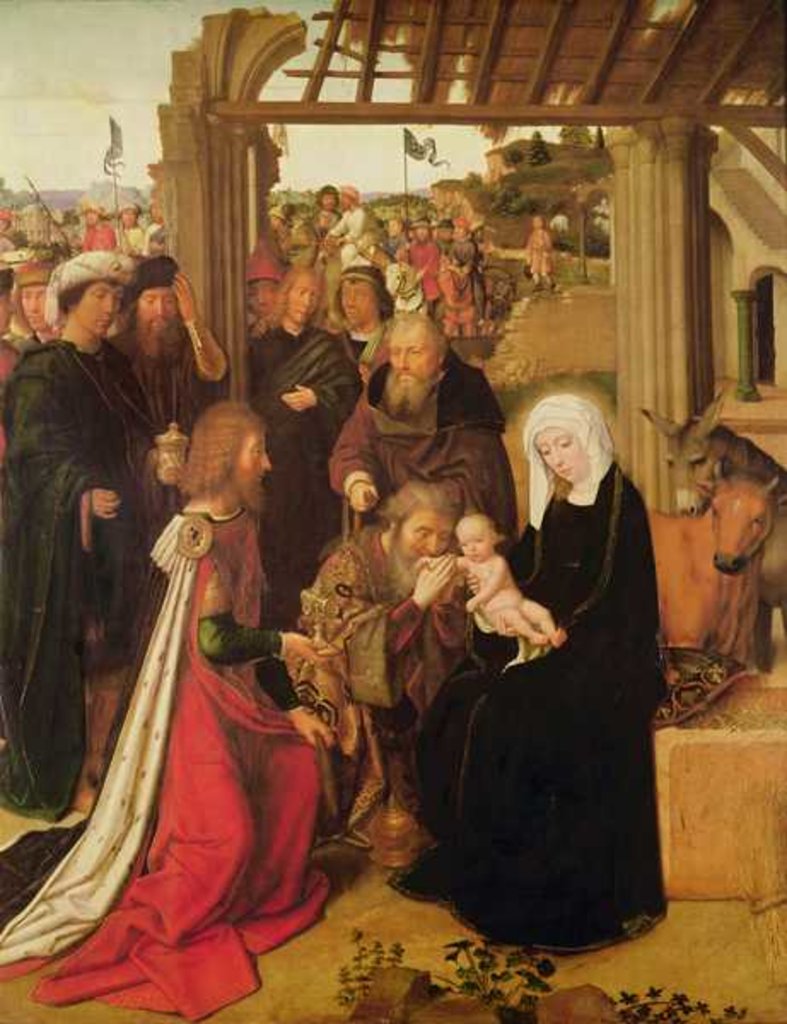 Detail of The Adoration of the Magi by Gerard David