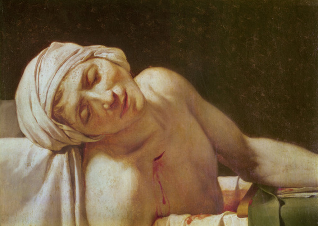 Detail of The Death of Marat, 1793 by Jacques Louis David