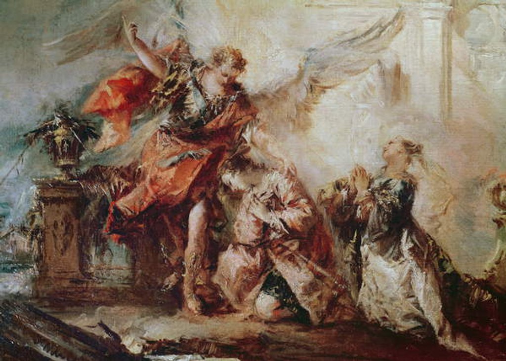 Detail of The Marriage of Tobias by Francesco Guardi