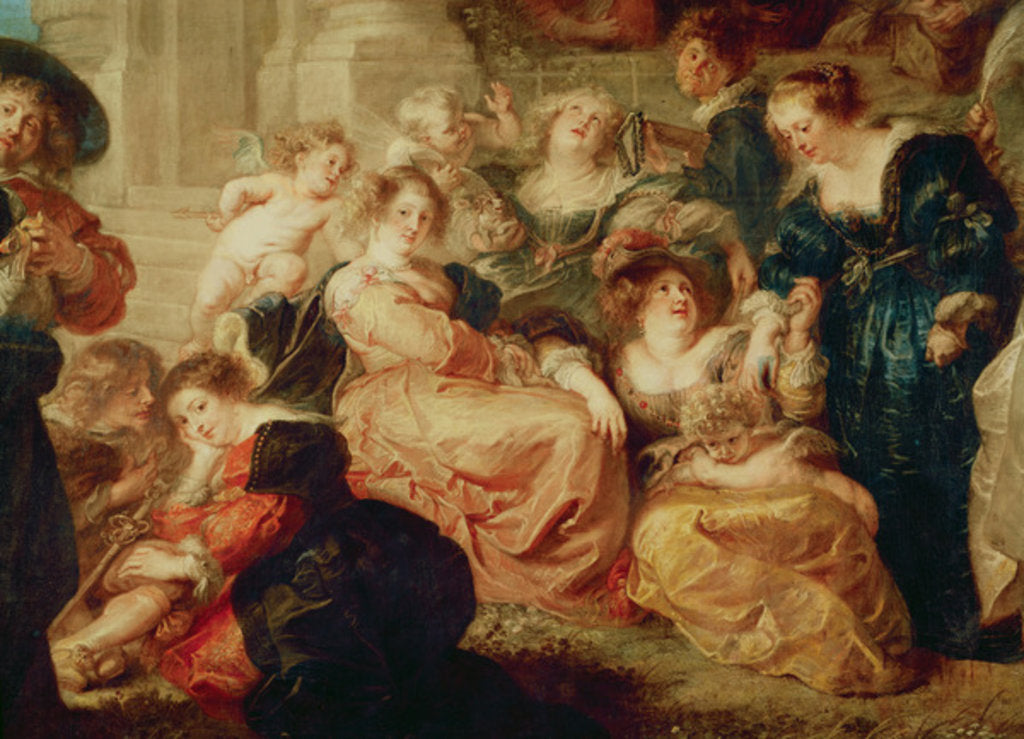 Detail of The Garden of Love, c.1638 by Peter Paul Rubens