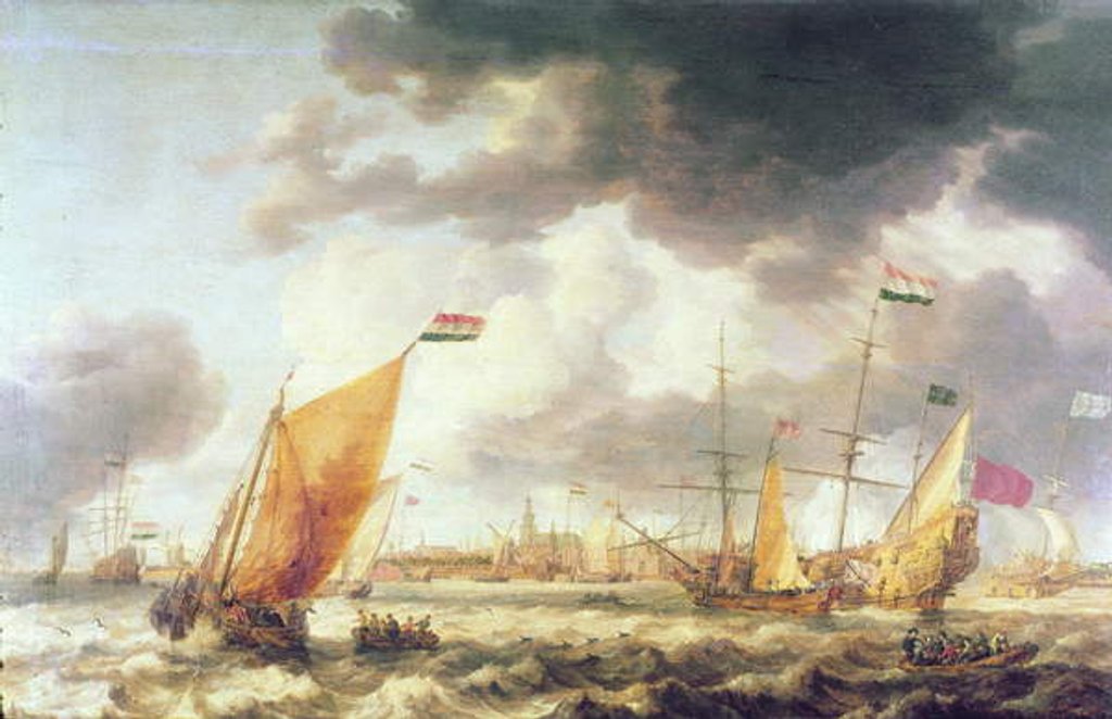 Detail of Turbulent Sea by Bonaventura Peeters