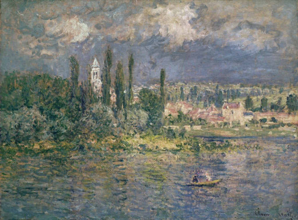 Detail of Landscape with a Thunderstorm, Vetheuil, 1880 by Claude Monet