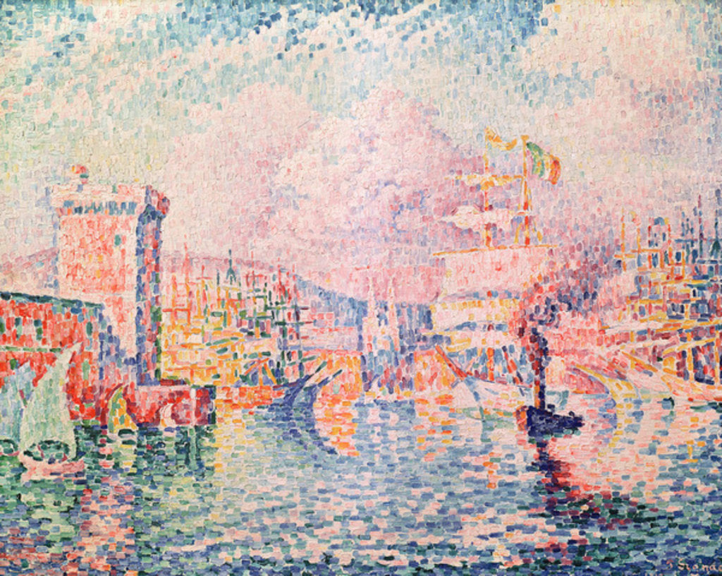 Detail of The Red Tower, 1913 by Paul Signac