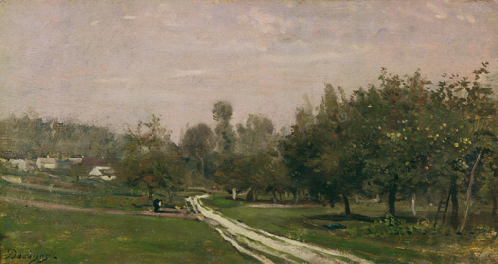 Detail of Butry, near Valmondois by Charles Francois Daubigny