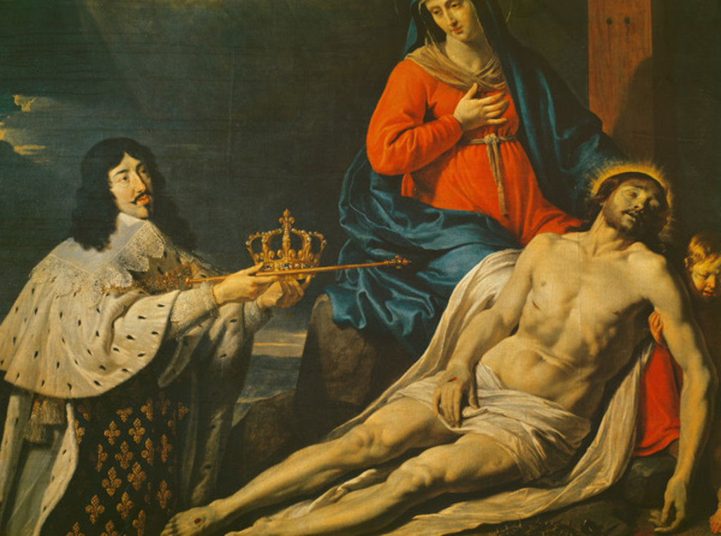 Detail of The Vow of Louis XIII King of France and Navarre, 1638, detail by Philippe de Champaigne