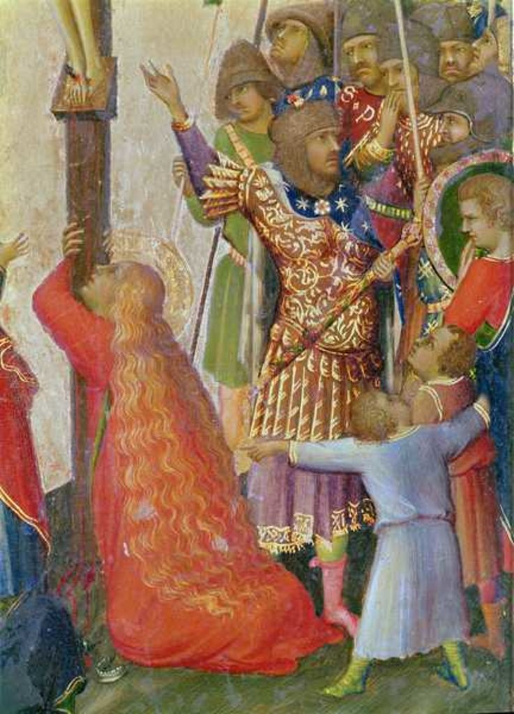 Detail of The Strike of the Lance by Simone Martini