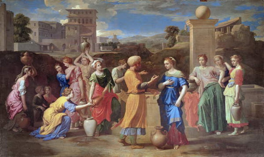 Detail of Eliezer and Rebecca, 1648 by Nicolas Poussin