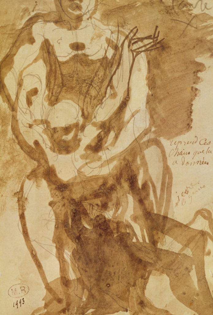 Detail of Two Figures by Auguste Rodin