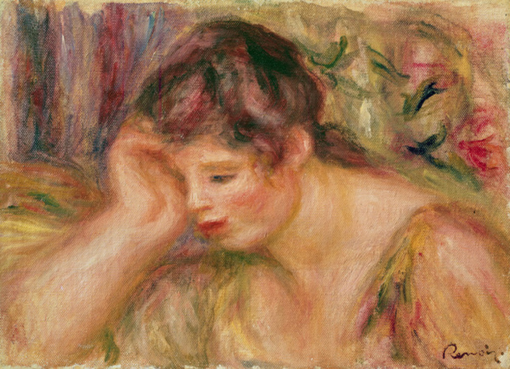 Detail of Woman Leaning, c.1917 by Pierre Auguste Renoir