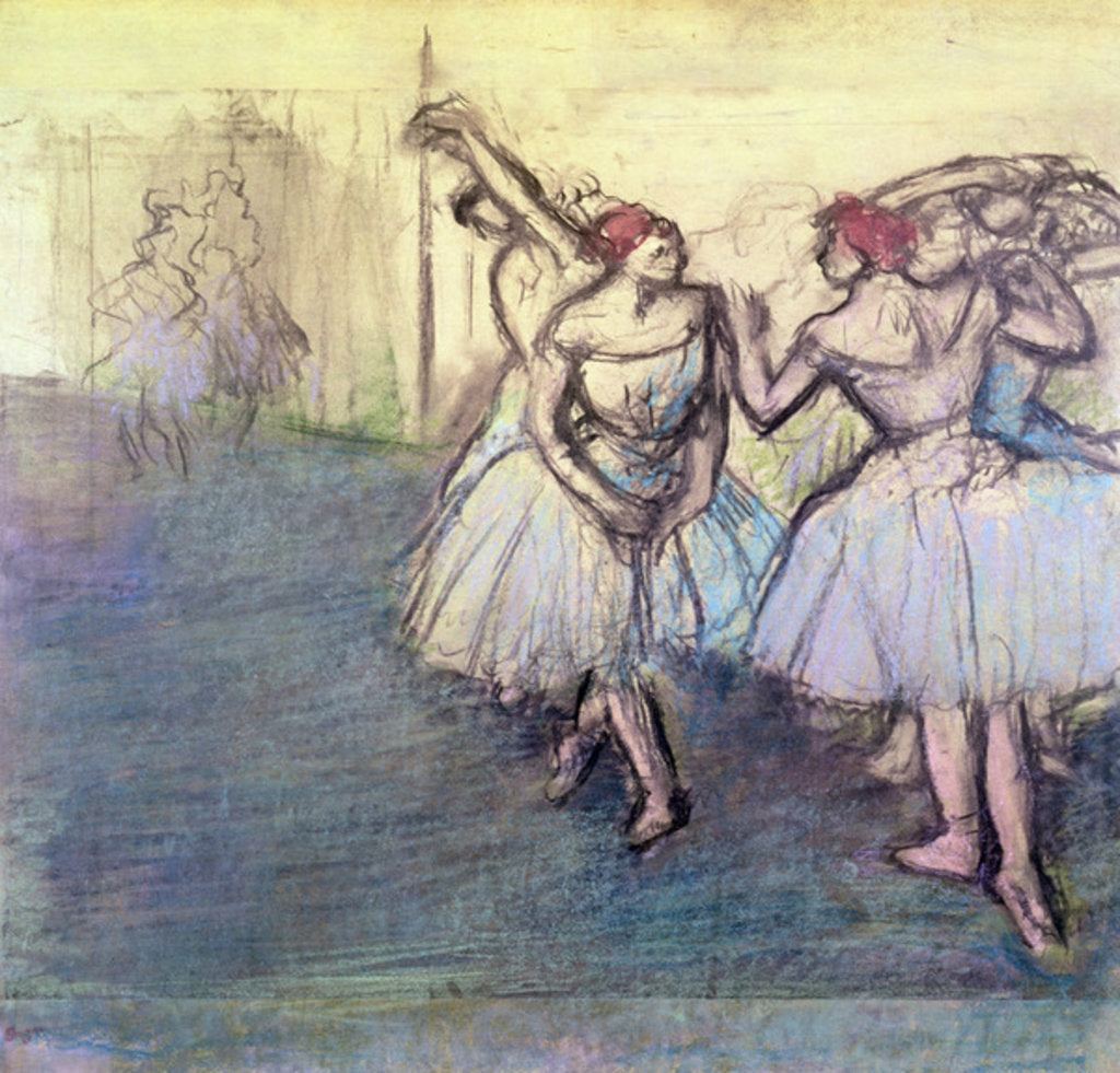 Detail of The Dancers by Edgar Degas